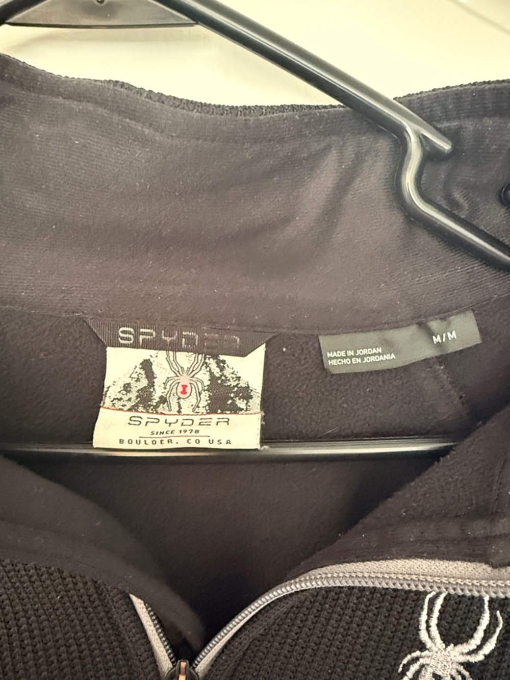 Spyder Black Half-Zip Performance Top - Picture 2 of 4